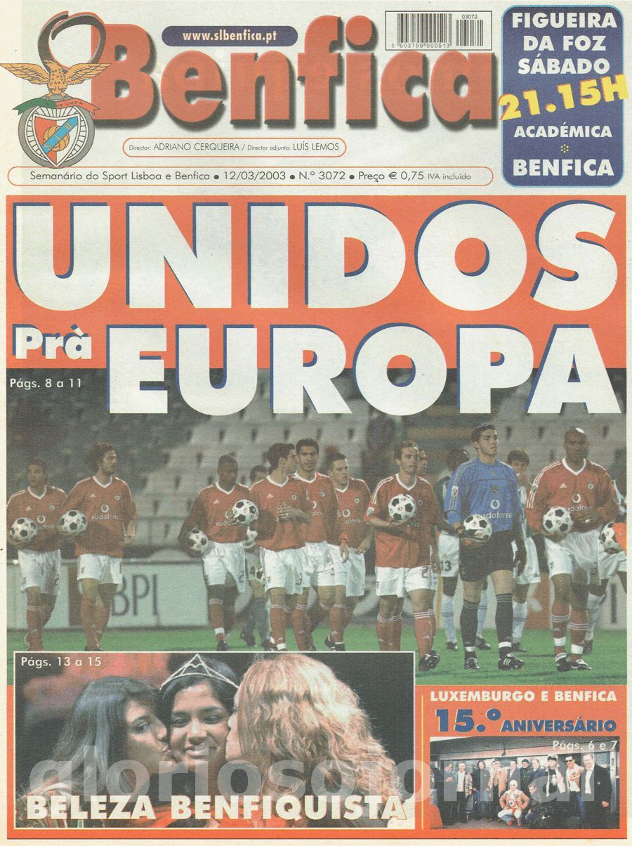 jornal o benfica 3072 2003-03-12